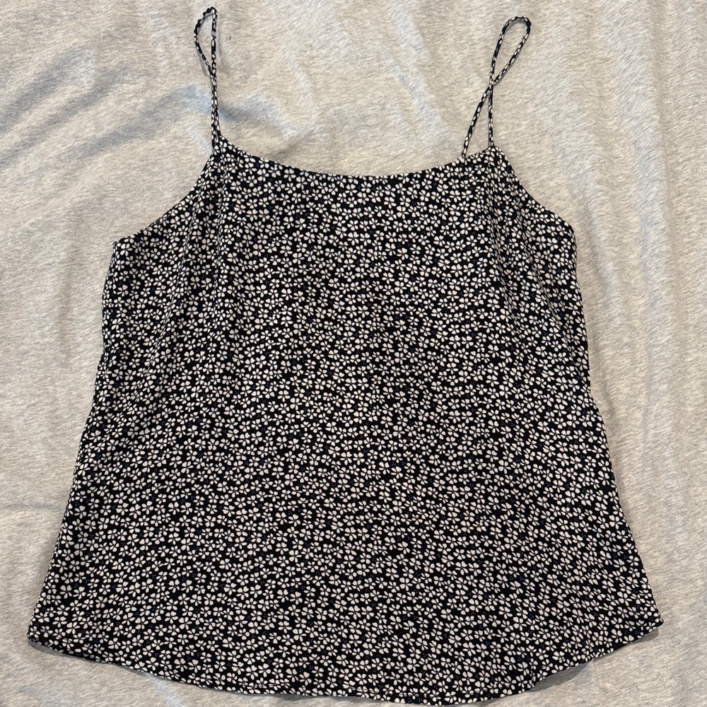 Black blue and cream floral reformation cami tank. Size XS (runs large)